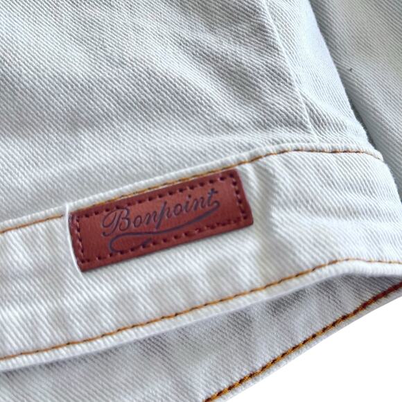 Bonpoint Girls Light Blue Decorative-Stitching Denim Jacket size 14 - Picture 5 of 9